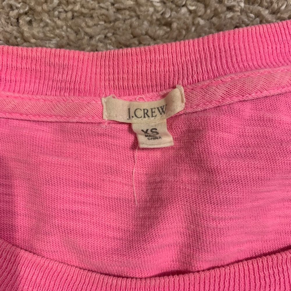 J Crew 3/4 sleeve Pink Sweater - Picture 2 of 4